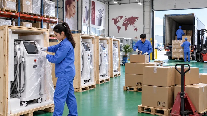 Preparación de equipos estéticos para exportación
